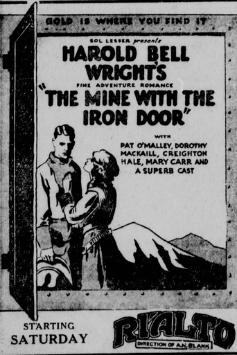 Movie poster for The Mine with the Iron Door (1924)