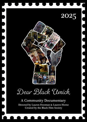 Movie poster for Dear Black Umich, (2025)