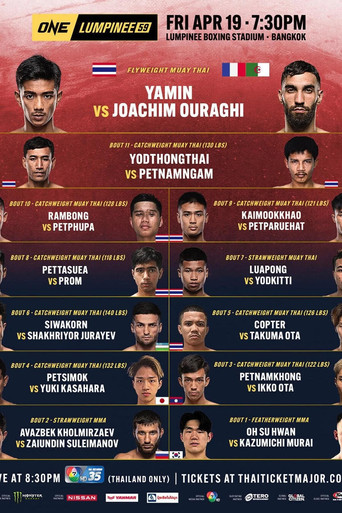 Movie poster for ONE Friday Fights 59: Yamin vs. Ouraghi (2024)