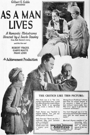 Movie poster for As a Man Lives (1923)