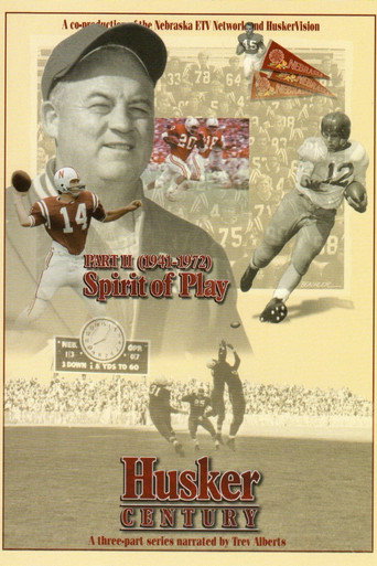 Movie poster for Husker Century II: Spirit of Play 1941 - 1972 (2004)