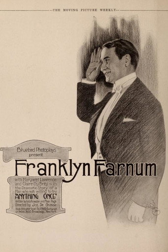 Movie poster for Anything Once (1917)