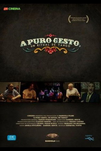 Movie poster for A puro gesto, un ritual de tango (2015)