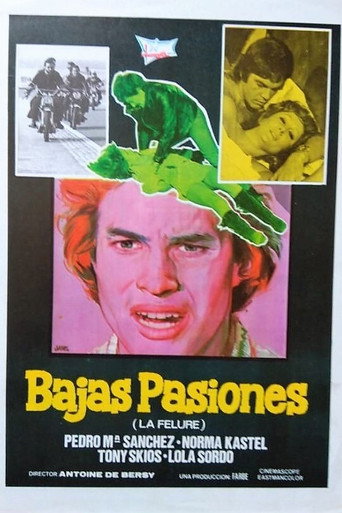Movie poster for Bajas pasiones (1974)