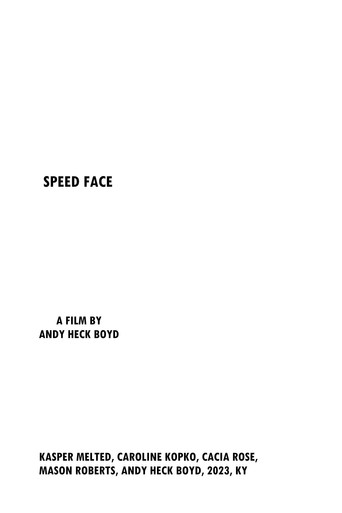 Movie poster for Speed Face (2023)