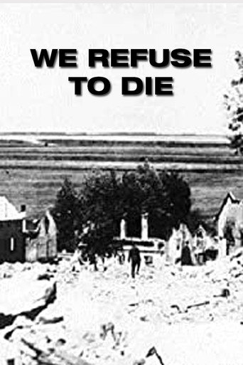 Movie poster for We Refuse to Die (1942)