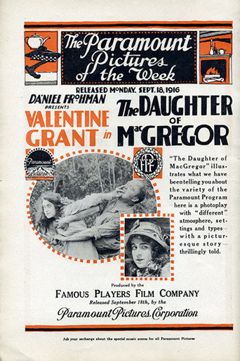 Movie poster for The Daughter of MacGregor (1916)