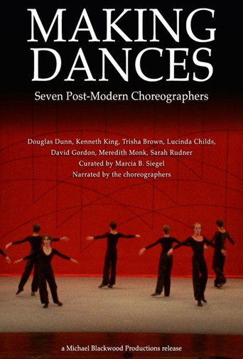 Movie poster for Making Dances: Seven Post-Modern Choreographers (1980)