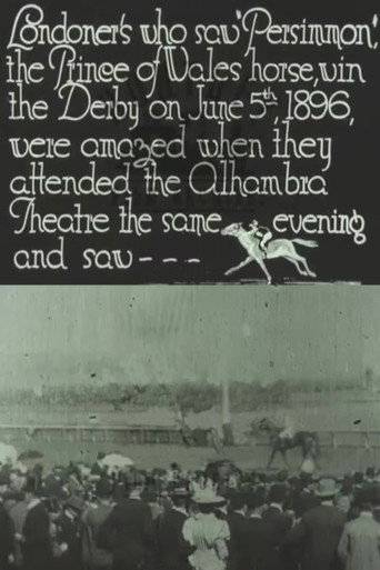 Movie poster for Persimmons Winning the Derby (1896)