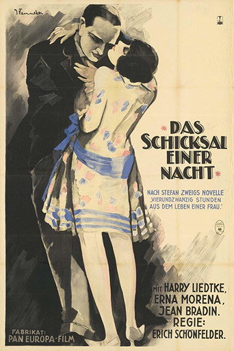 Movie poster for Das Schicksal einer Nacht (1927)
