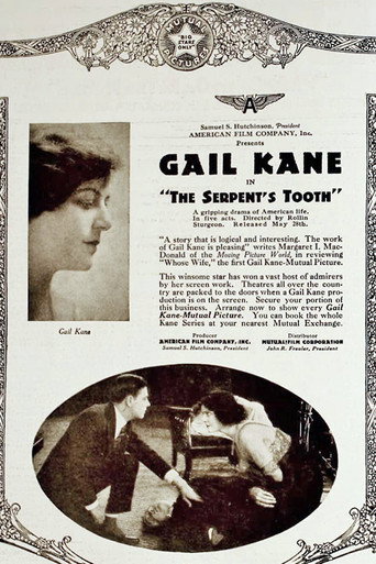 Movie poster for The Serpent's Tooth (1917)