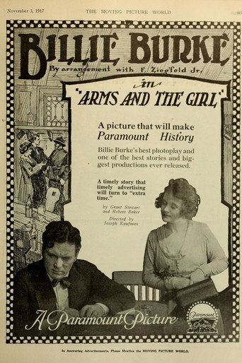 Movie poster for Arms and the Girl (1917)