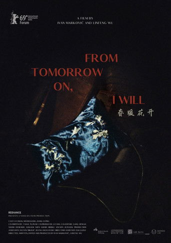 From Tomorrow on, I Will poster
