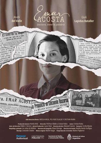 Movie poster for Emar Acosta. Doctora, tiene la palabra (2023)