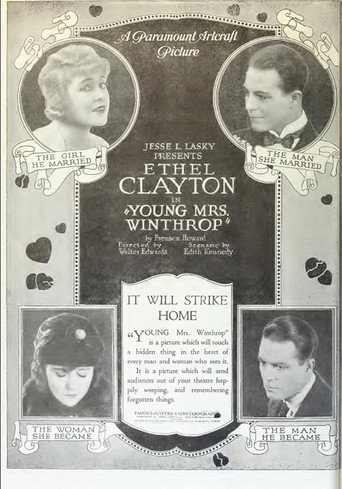 Movie poster for Young Mrs. Winthrop (1920)