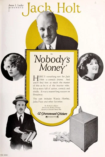 Movie poster for Nobody's Money (1923)