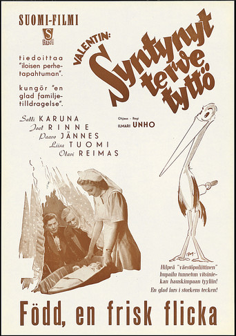 Movie poster for Syntynyt terve tyttö (1943)