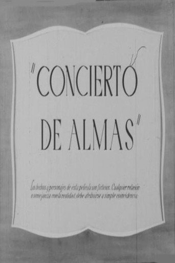 Movie poster for Concierto de almas (1942)