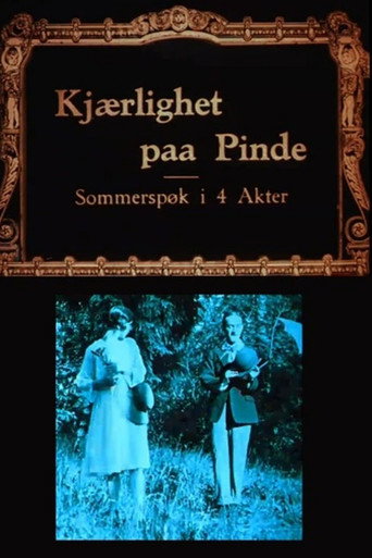 Movie poster for Kjærlighet på pinde (1922)