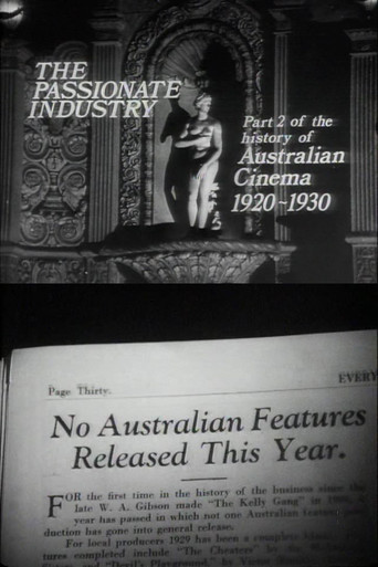 Movie poster for The Passionate Industry: Australian Cinema 1920-1930 (1971)