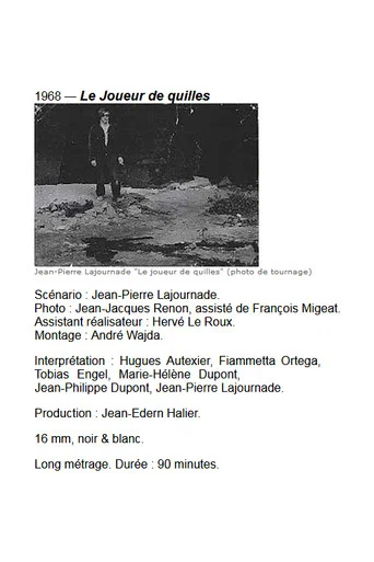 Movie poster for Le joueur de quilles (1968)