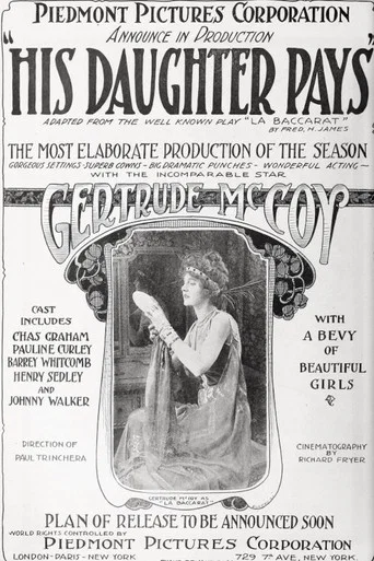 Movie poster for His Daughter Pays (1918)