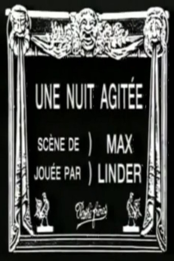 Movie poster for An Agitated Night (1912)