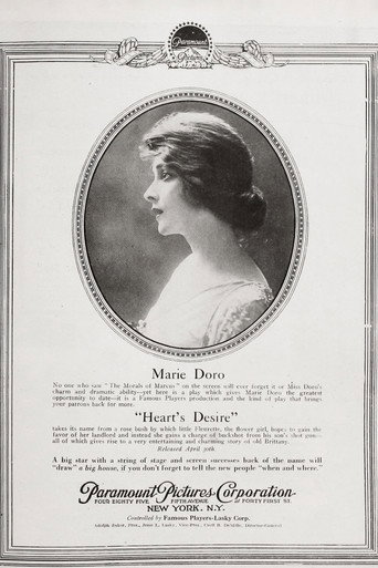 Movie poster for Heart's Desire (1917)