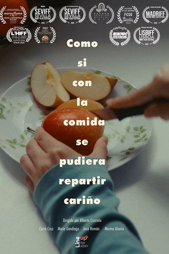 Movie poster for Como si con la comida se pudiera repartir cariño (2024)