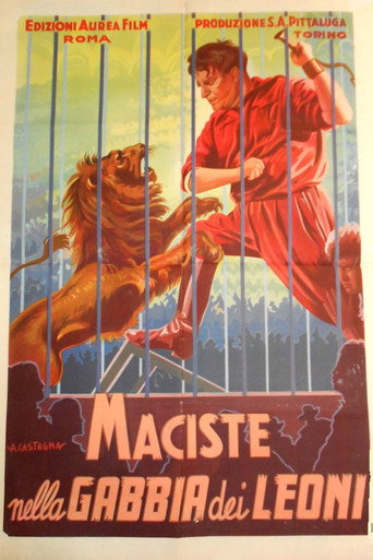 Movie poster for Maciste nella gabbia dei leoni (1926)
