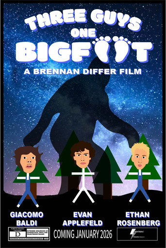 Movie poster for Three Guys, One Bigfoot (2026)