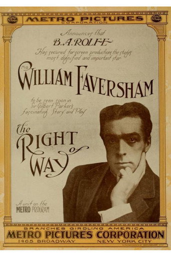 Movie poster for The Right of Way (1915)