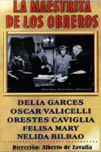 Movie poster for La maestrita de los obreros (1942)