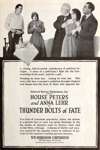 Movie poster for Thunderbolts of Fate (1919)