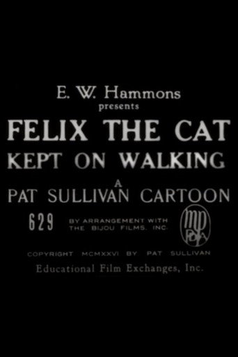 Movie poster for Felix the Cat Kept On Walking (1925)