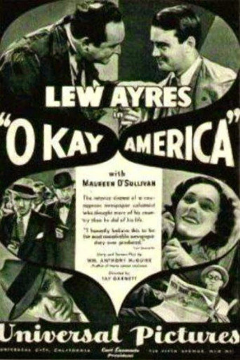 Movie poster for Okay, America! (1932)