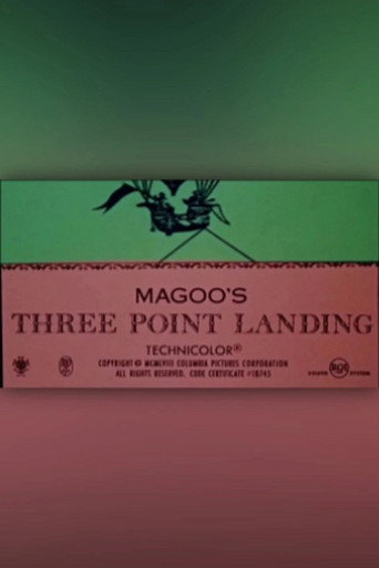 Movie poster for Magoo’s Three-Point Landing (1958)