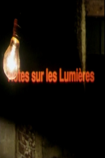 Movie poster for Notes sur les lumières (1995)