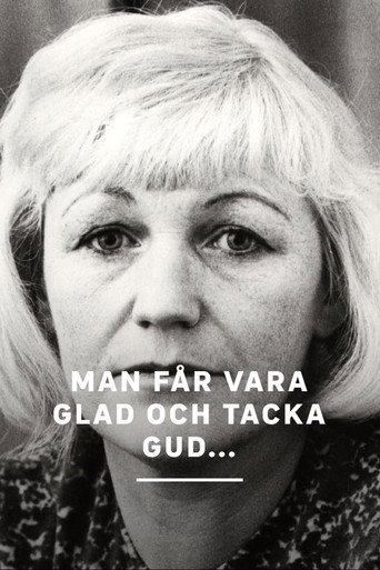 Movie poster for Man får vara glad och tacka Gud... (1969)