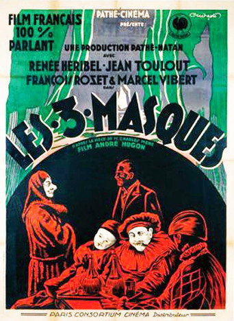 Movie poster for The Three Masks (1929)