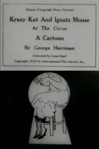 Movie poster for Krazy Kat and Ignatz Mouse at the Circus (1916)