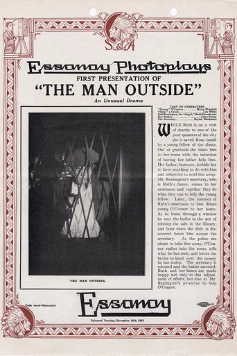 Movie poster for The Man Outside (1913)