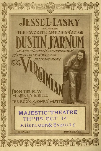 Movie poster for The Virginian (1914)