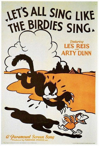 Movie poster for Let's All Sing Like the Birdies Sing (1934)