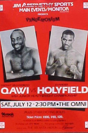 Movie poster for Dwight Muhammad Qawi vs. Evander Holyfield (1986)
