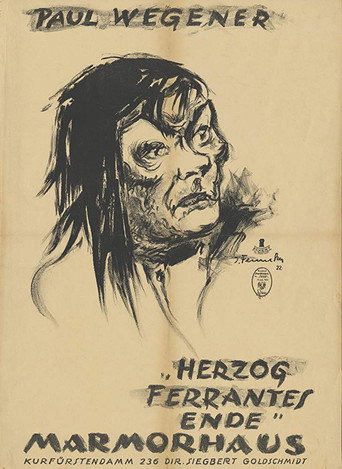 Movie poster for Herzog Ferrantes Ende (1922)