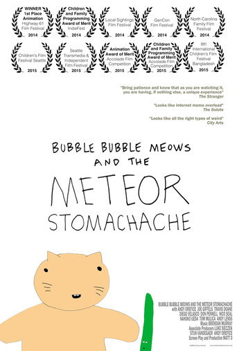 Movie poster for Bubble Bubble Meows and the Meteor Stomachache (2014)