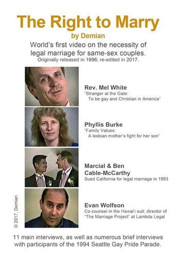Movie poster for The Right to Marry (1996)