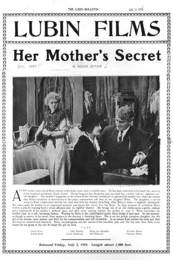 Movie poster for Her Mother's Secret (1915)