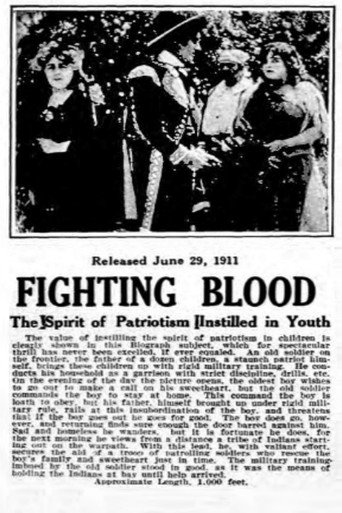 Movie poster for Fighting Blood (1911)